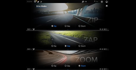 Zip Zap Zoom Drive Modes